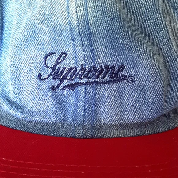 Supreme Washed Denim Fitted 6- Panel *SS13*